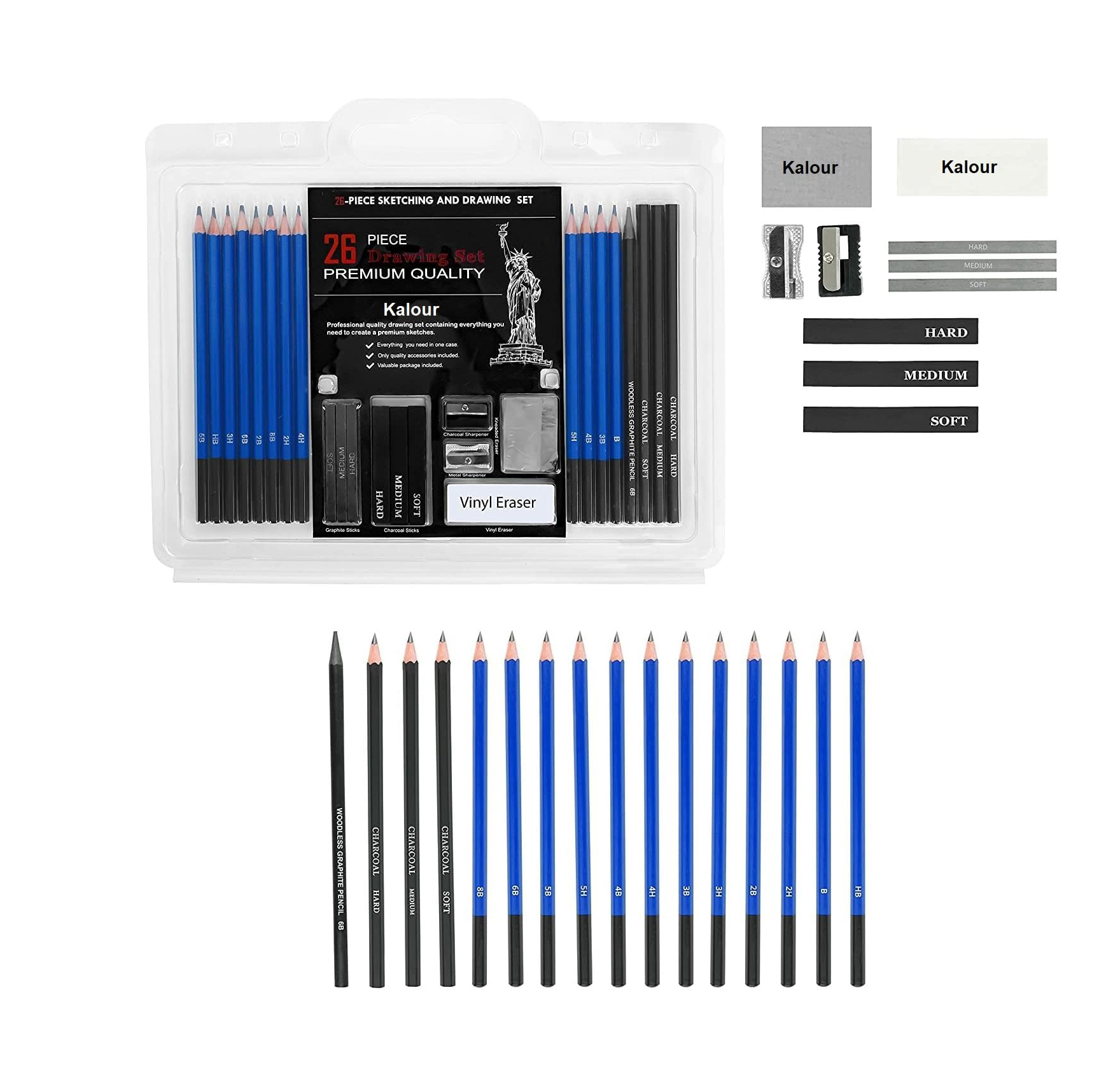 ست طراحی طلقی 26 تکه KALOUR