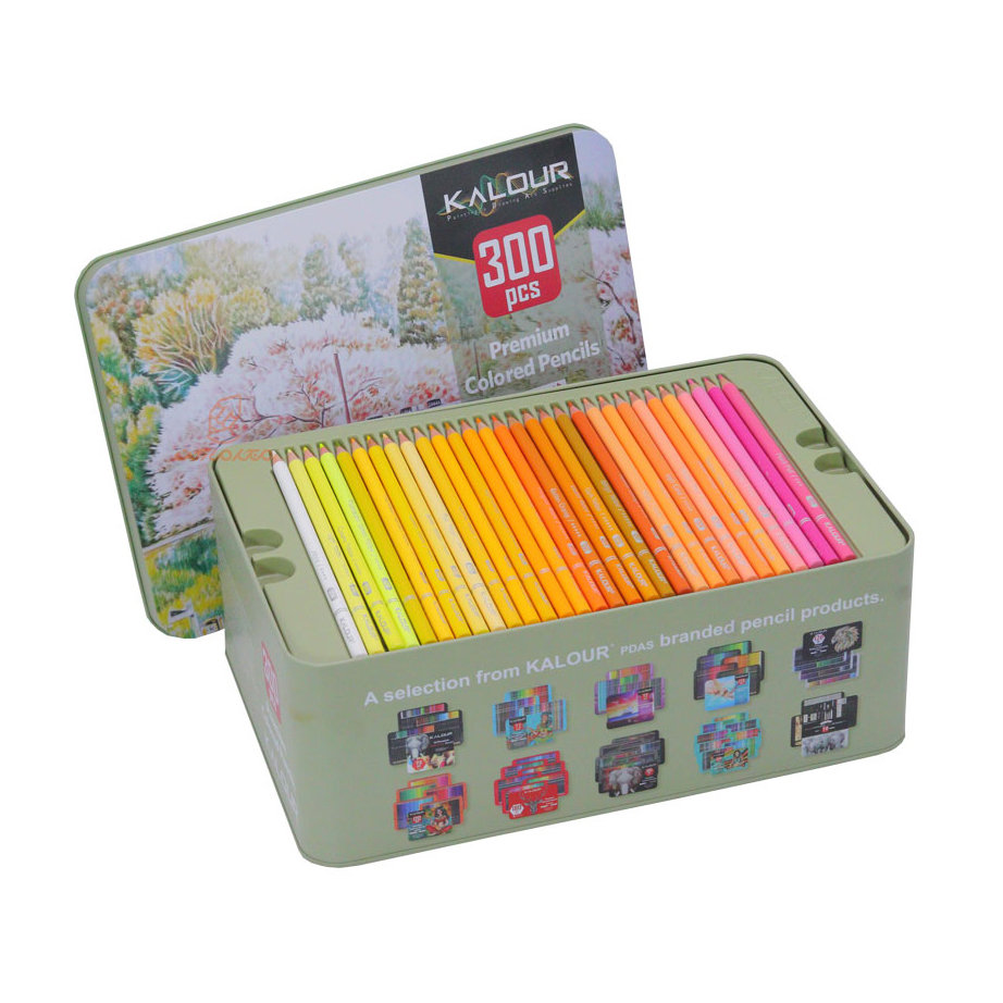 مداد رنگی 300 رنگ KALOUR
