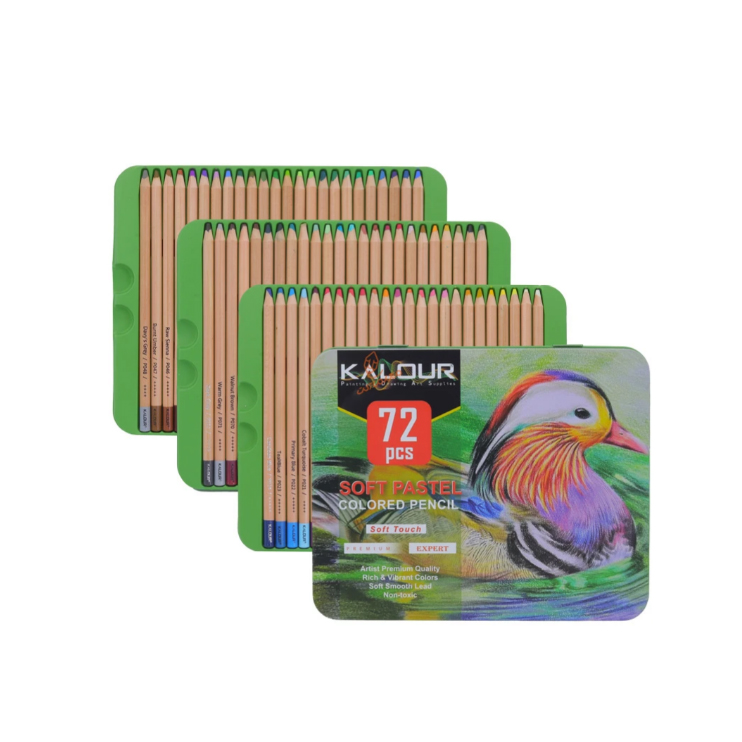 مداد پاستل 72 رنگ کالور KALOUR