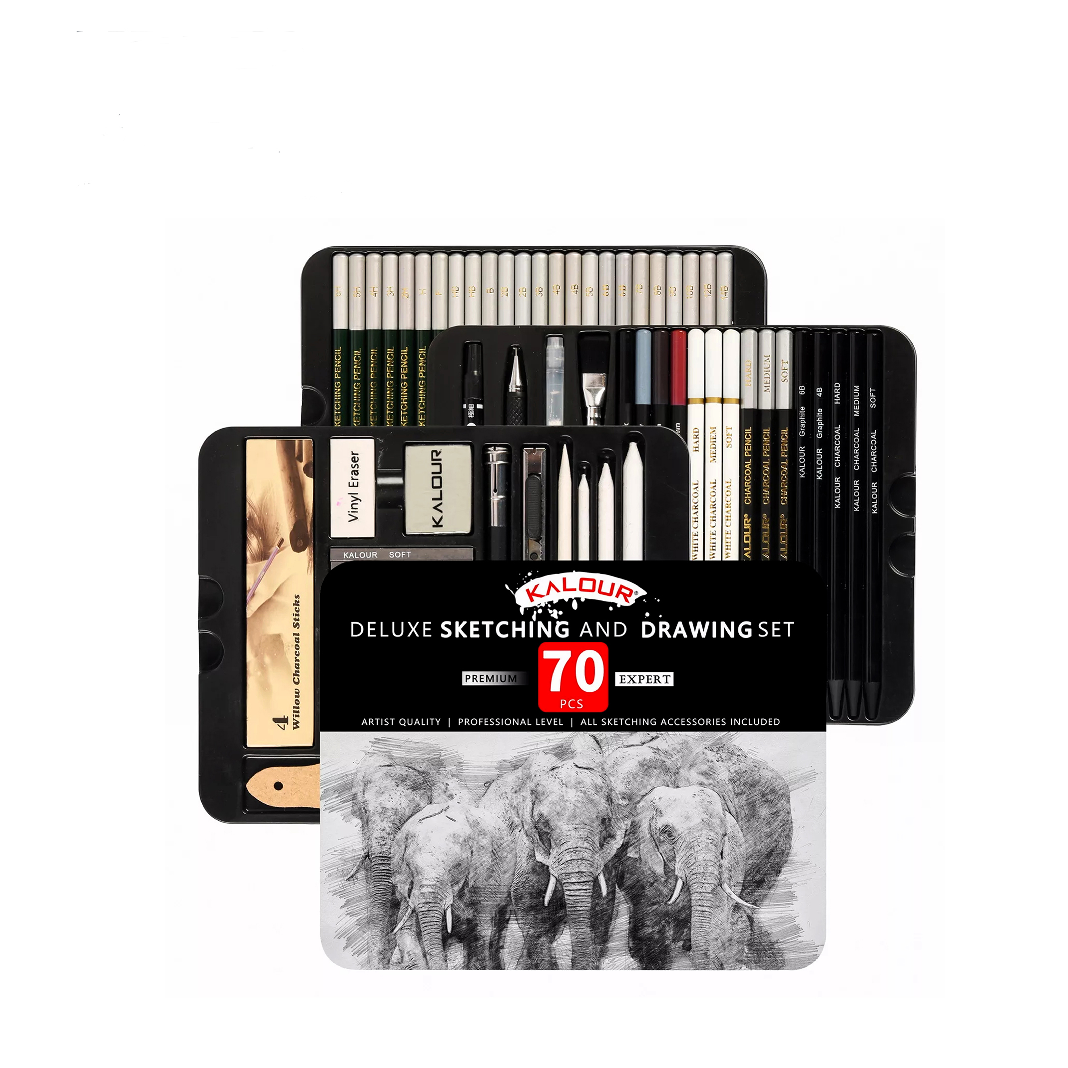 ست طراحی 70 تکه فلزی طرح فیل KALOUR