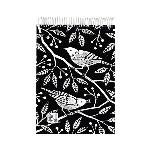 دفتر طراحی کاغذ مشکی 30 برگ 20×10 A (4)