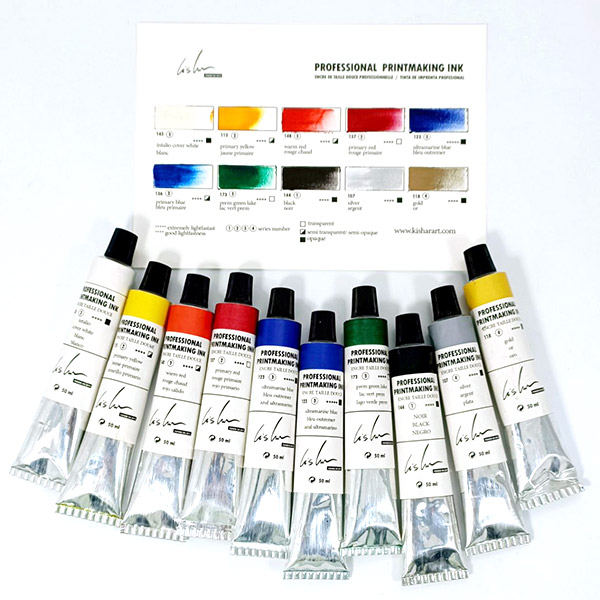 ست مرکب تیوپی حرفه ای کیشار (10 رنگ)