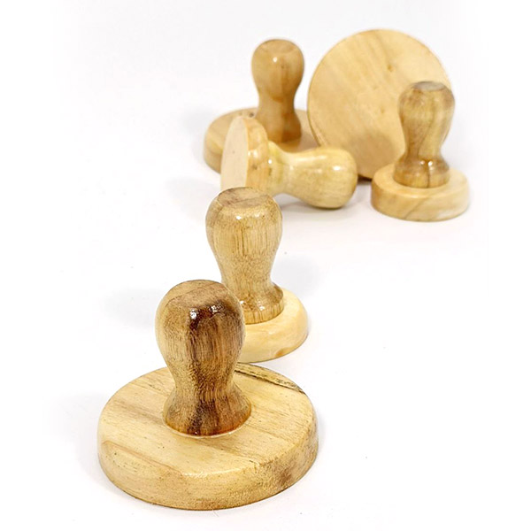 پایه مهر چوبی گرد کیشار