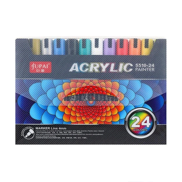 ماژیک-اکریلیک-24-رنگ-Jupai