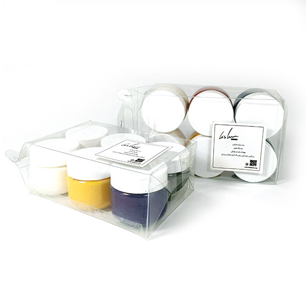 ست مرکب ایرانی پایه روغن (5رنگ+دست پاکن) کیشار