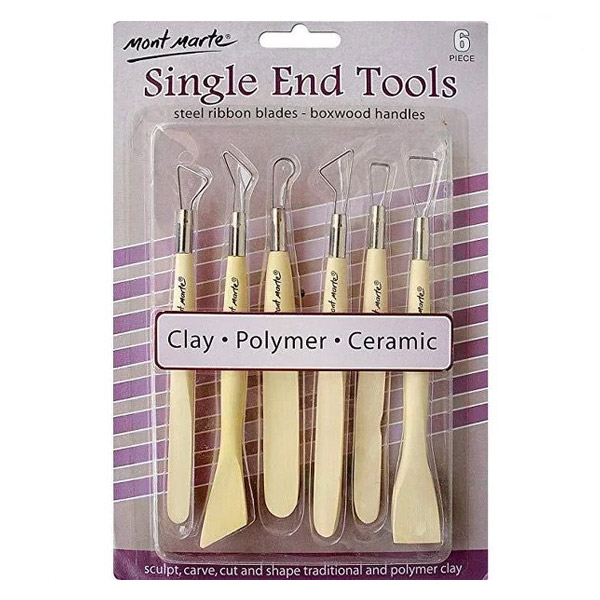 ابزار مجسمه سازی 6 عددی دسته چوبی Keep Smiling