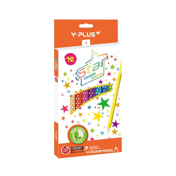 مداد-رنگی-12-رنگ-پاستلی-Y-PLUS