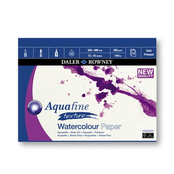 دفتر آبرنگ 300 گرم کلد پرس 12 برگ A3 دالر رنی کد 403660051