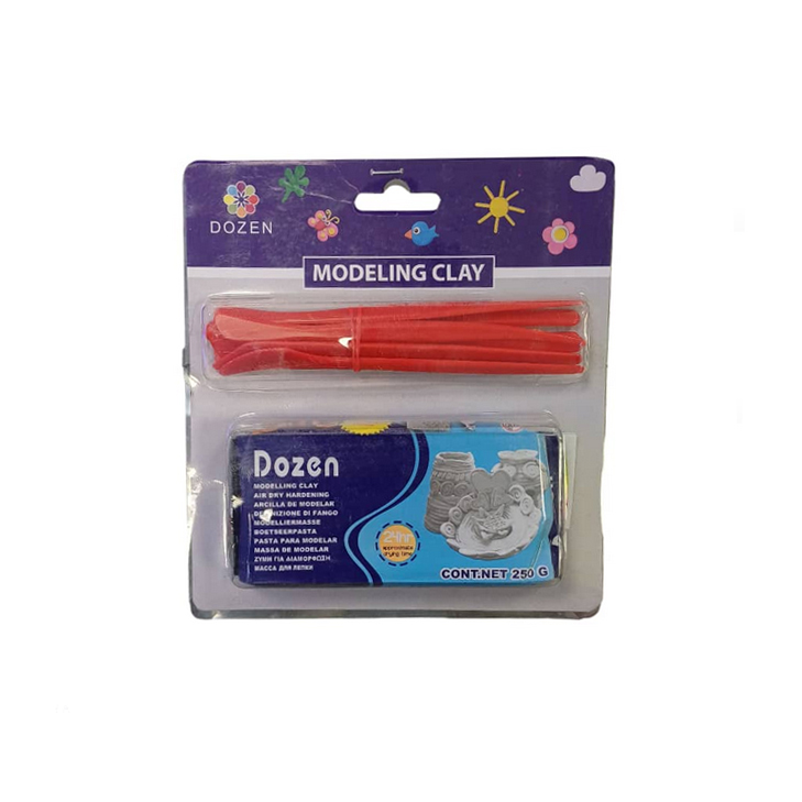 خمیر مجسمه سازی Dozen با ابزار(250 گرم)