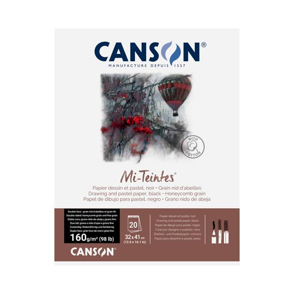 دفتر مشکی 41×32 کانسون Mi-Teintes (160گرم) کد 31036002