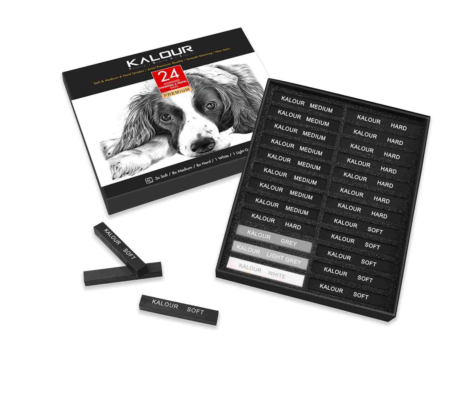 ست زغالی 24 عددی  KALOUR