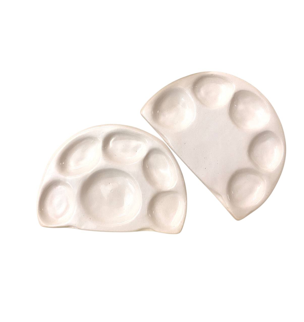 پالت سرامیکی دست ساز نیم دایره