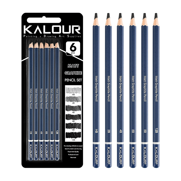ست مداد طراحی 6 عددی Kalour