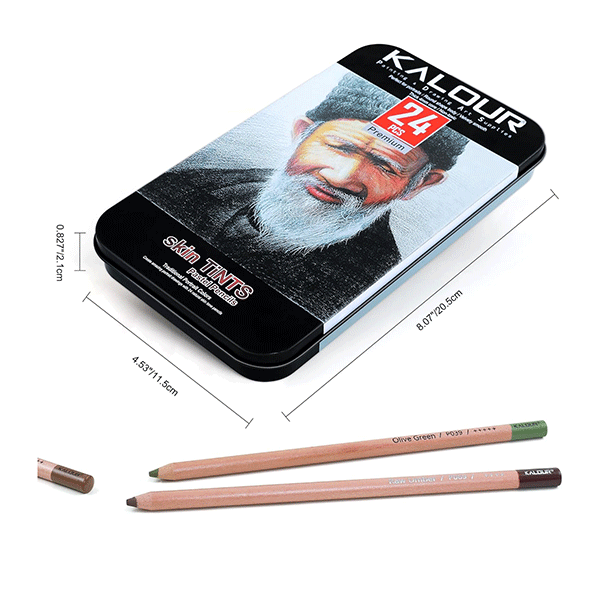 مداد پاستل رنگ پوست کالور-Kalour (24 رنگ)