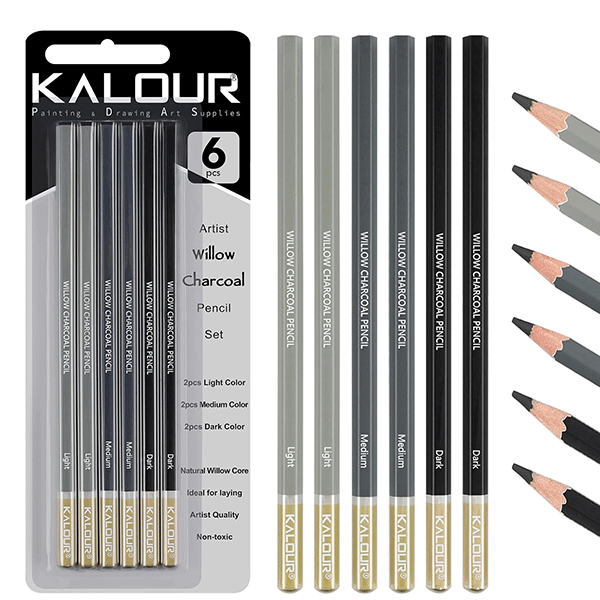 ست مداد کنته 6 عددی Kalour