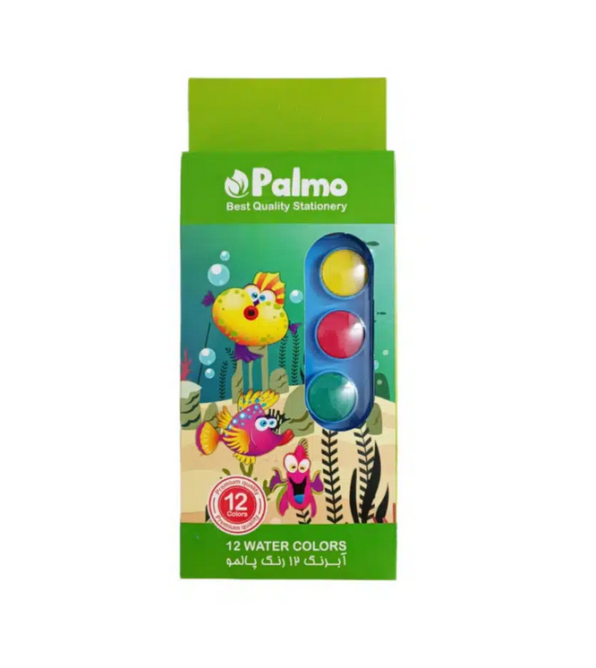 آبرنگ ۱۲ رنگ پالمو