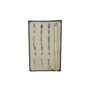 ست قلم کالیگرافی دسته چوبی 7 سر
