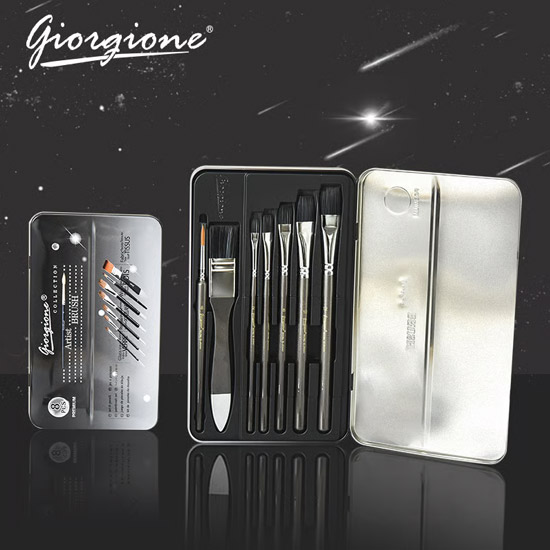 ست قلمو 8 عددی فلزی giorgione کد 001