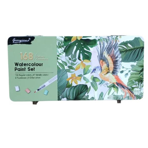 ست آبرنگ حرفه ای gorgione (168 رنگ)
