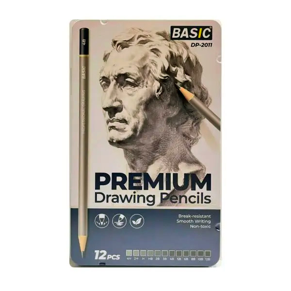 ست طراحی سیاه قلم Basic -بیسیک (12 عددی)