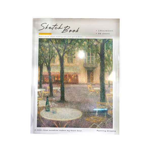 دفتر طراحی اسکچ بوک جلد سفید 26×19