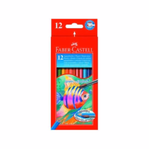 ست مداد آبرنگی فابرکاستل (طرح ماهی) 12 رنگ