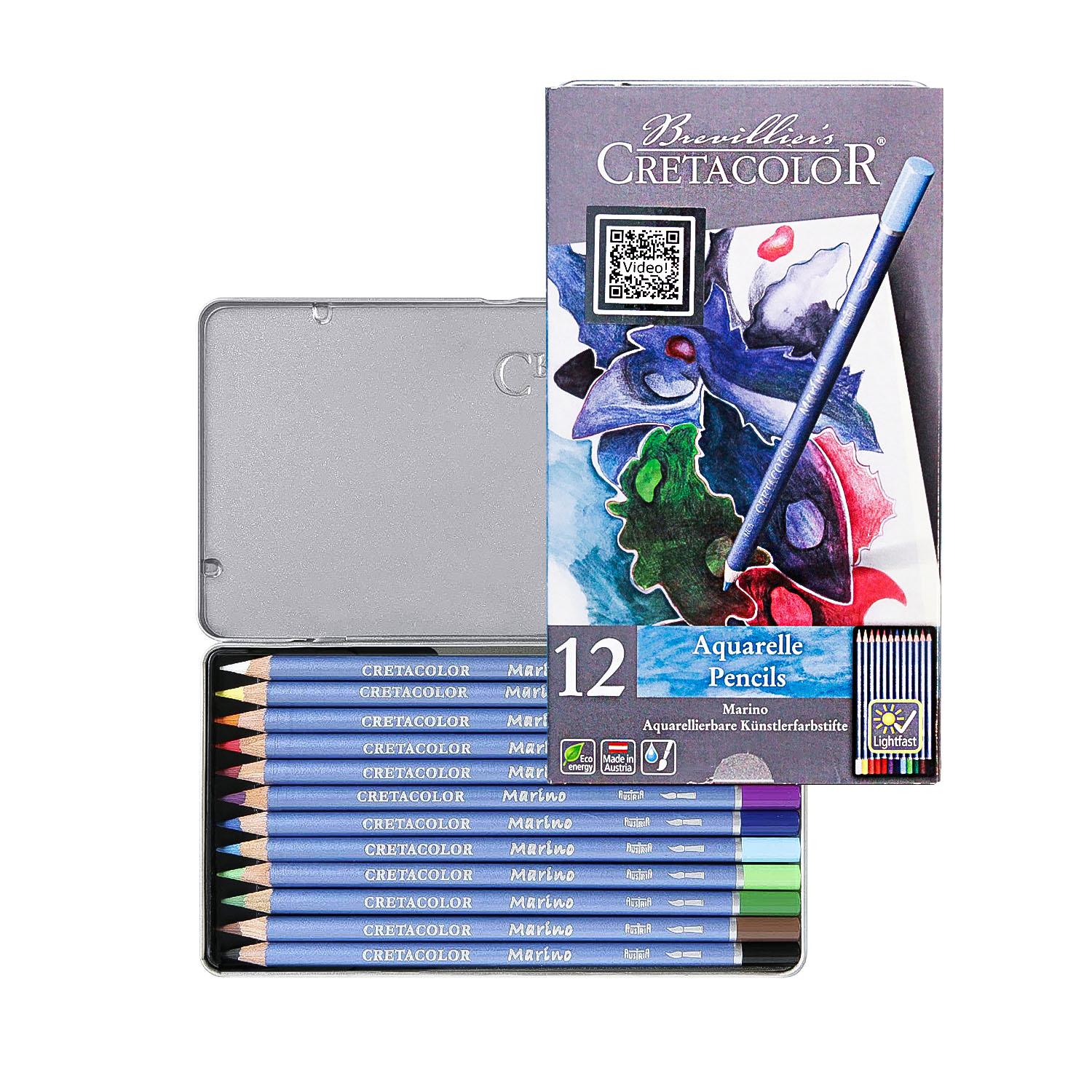 مداد آبرنگی کرتاکالر12 رنگ