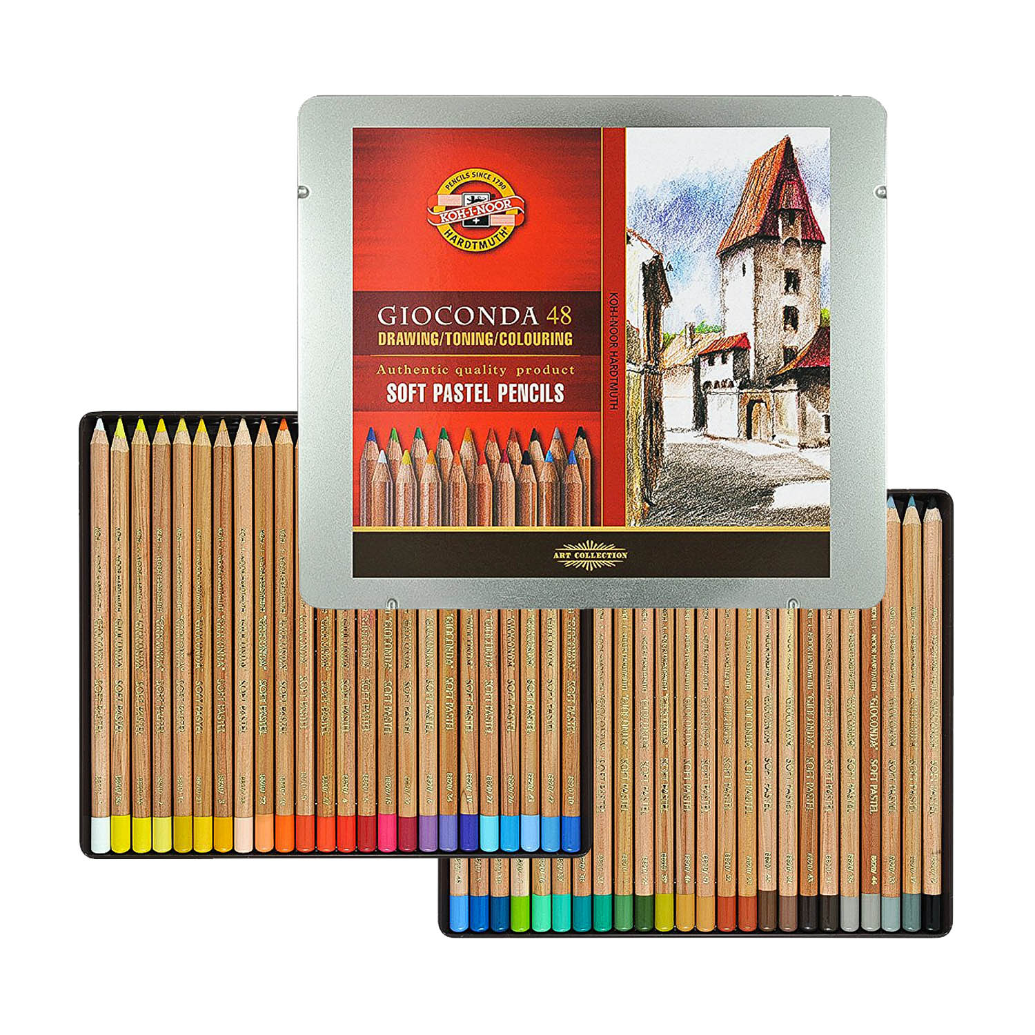 مداد پاستل گچی کوه آی نور(جعبه فلزی)