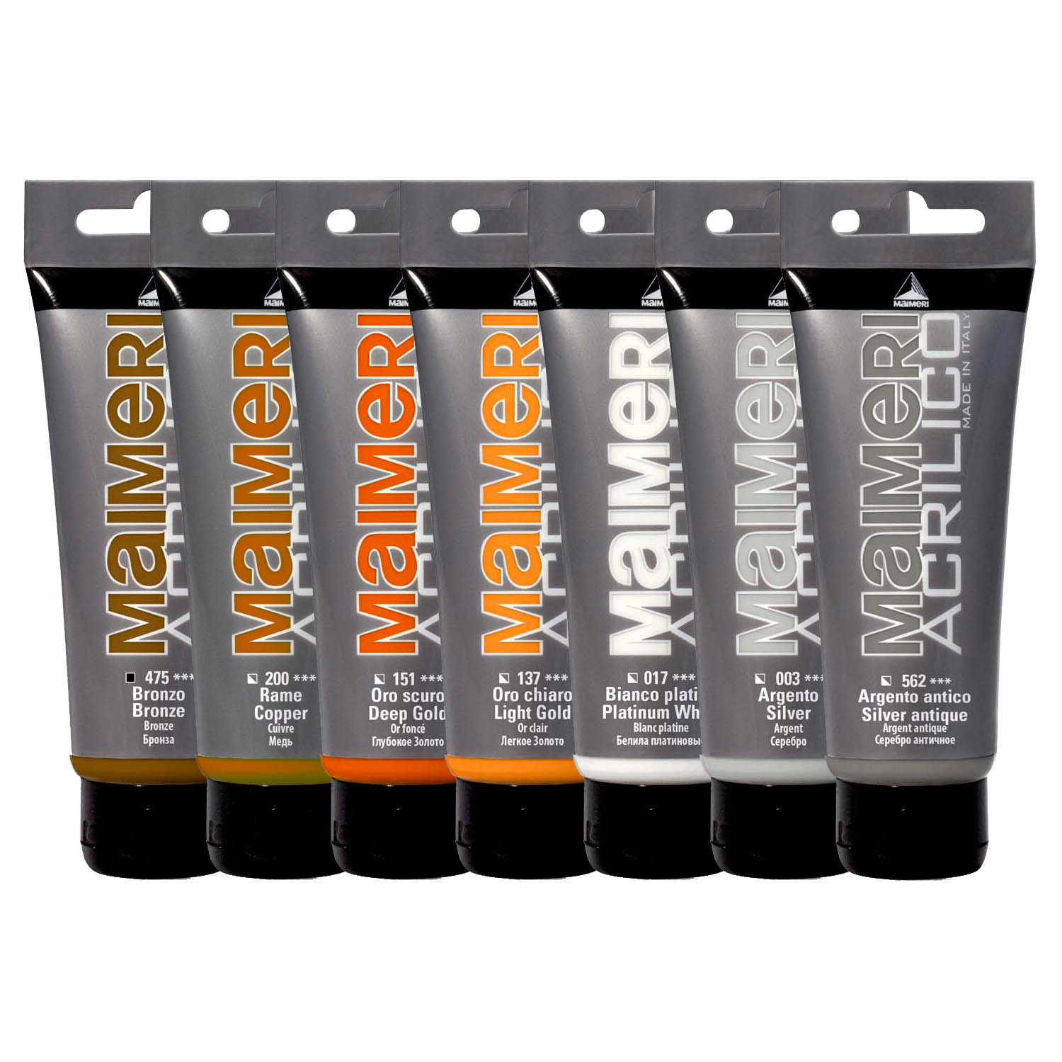 رنگ اکریلیک متالیک اکریلیکو مایمری(200 میل)