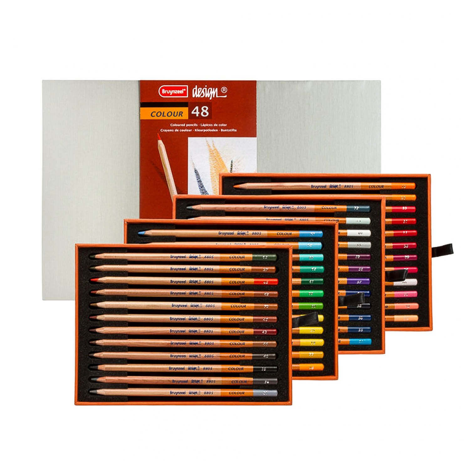 مداد رنگی حرفه ای دیزاین برونزیل