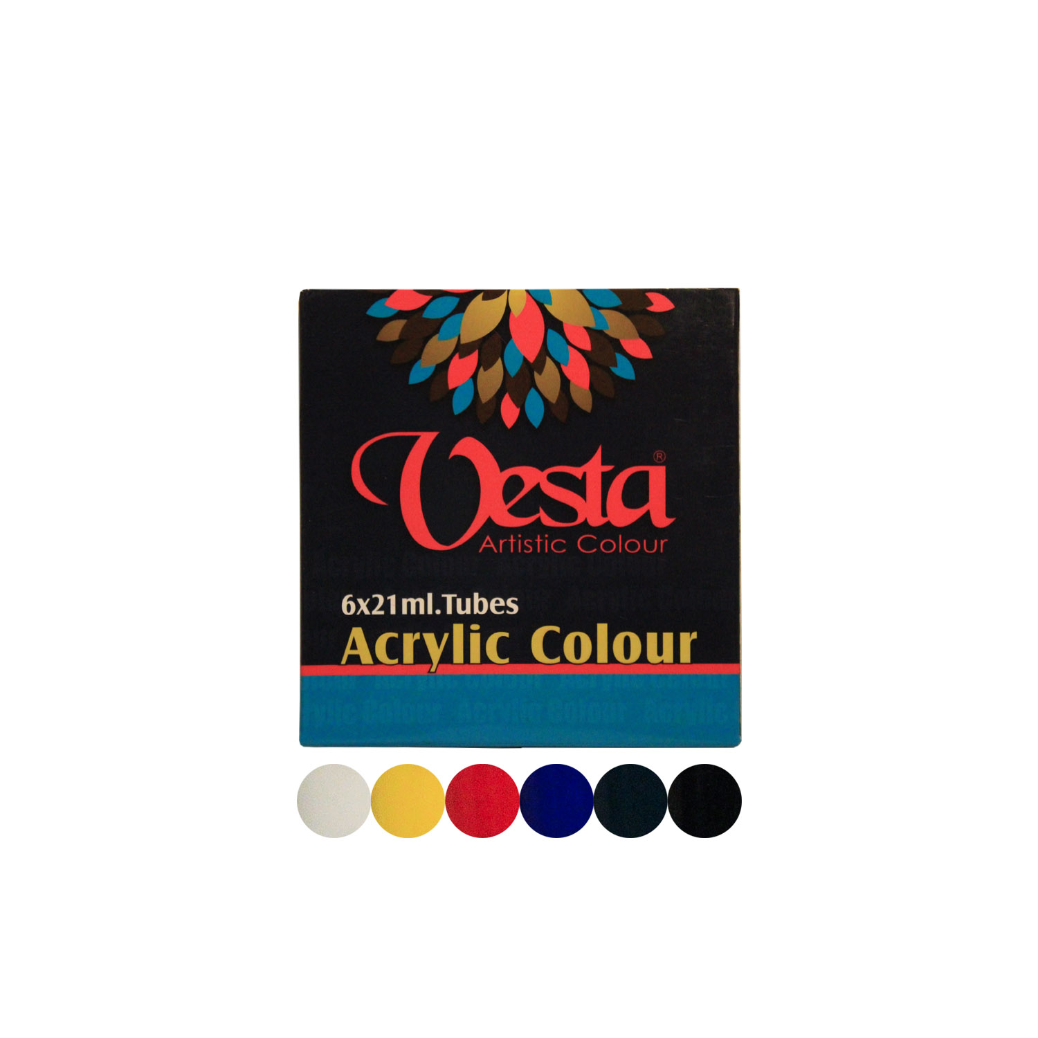 ست رنگ اکریلیک وستا