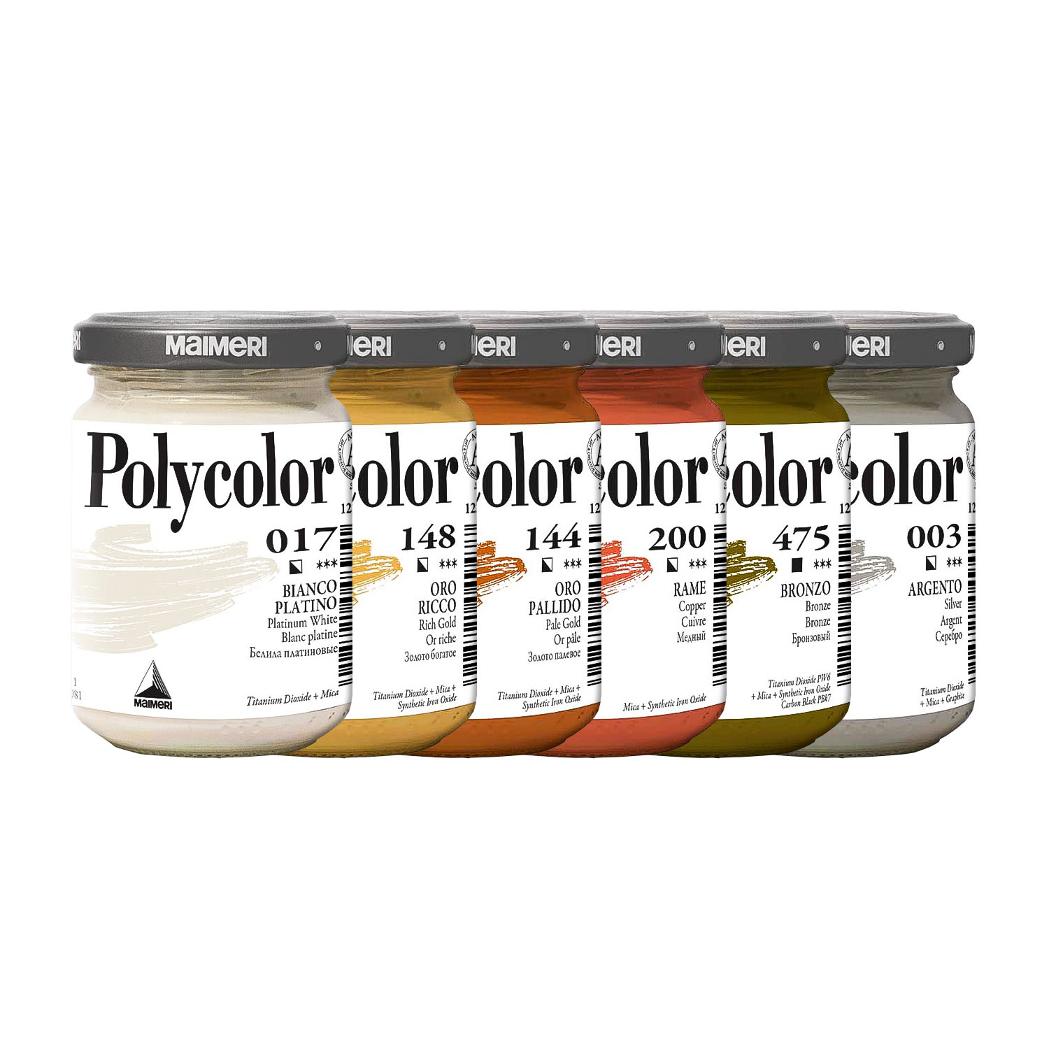 رنگ اکریلیک متالیک پلی کالر مایمری