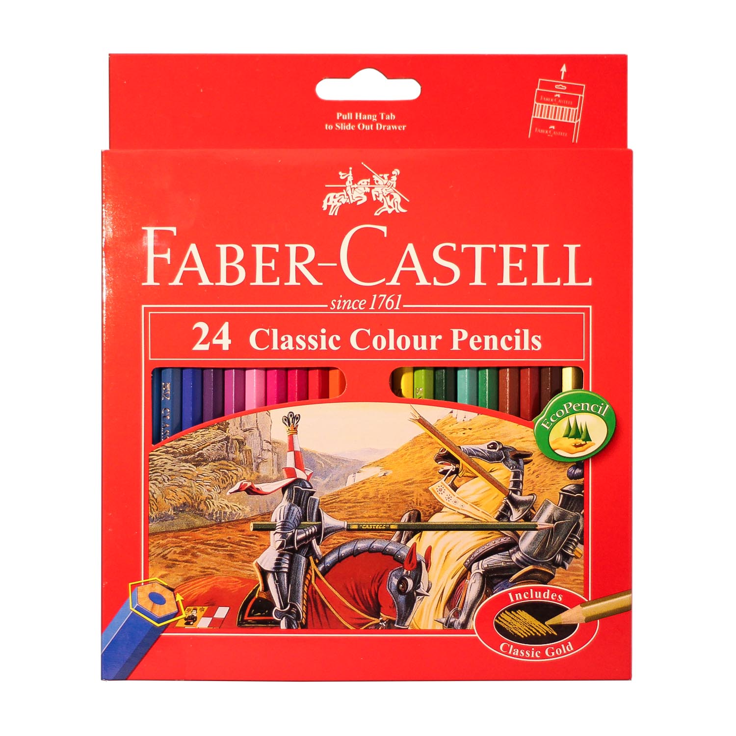 مداد رنگی کلاسیک فابرکاستل 24 رنگ