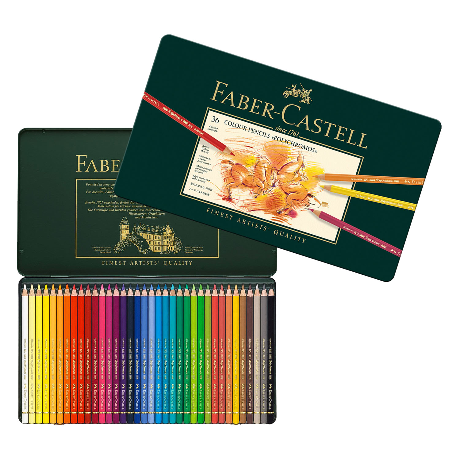 مدد رنگی فابر پلی کروم 36 رنگ