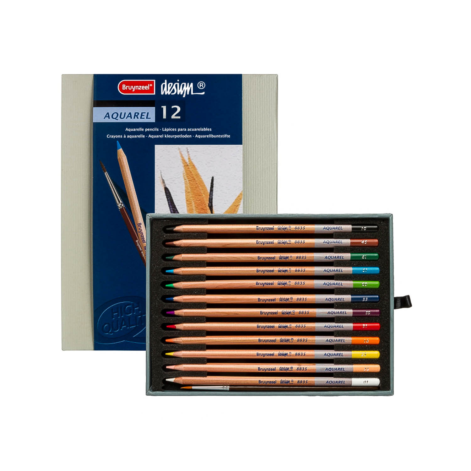 مداد آبرنگی دیزاین 12 رنگ