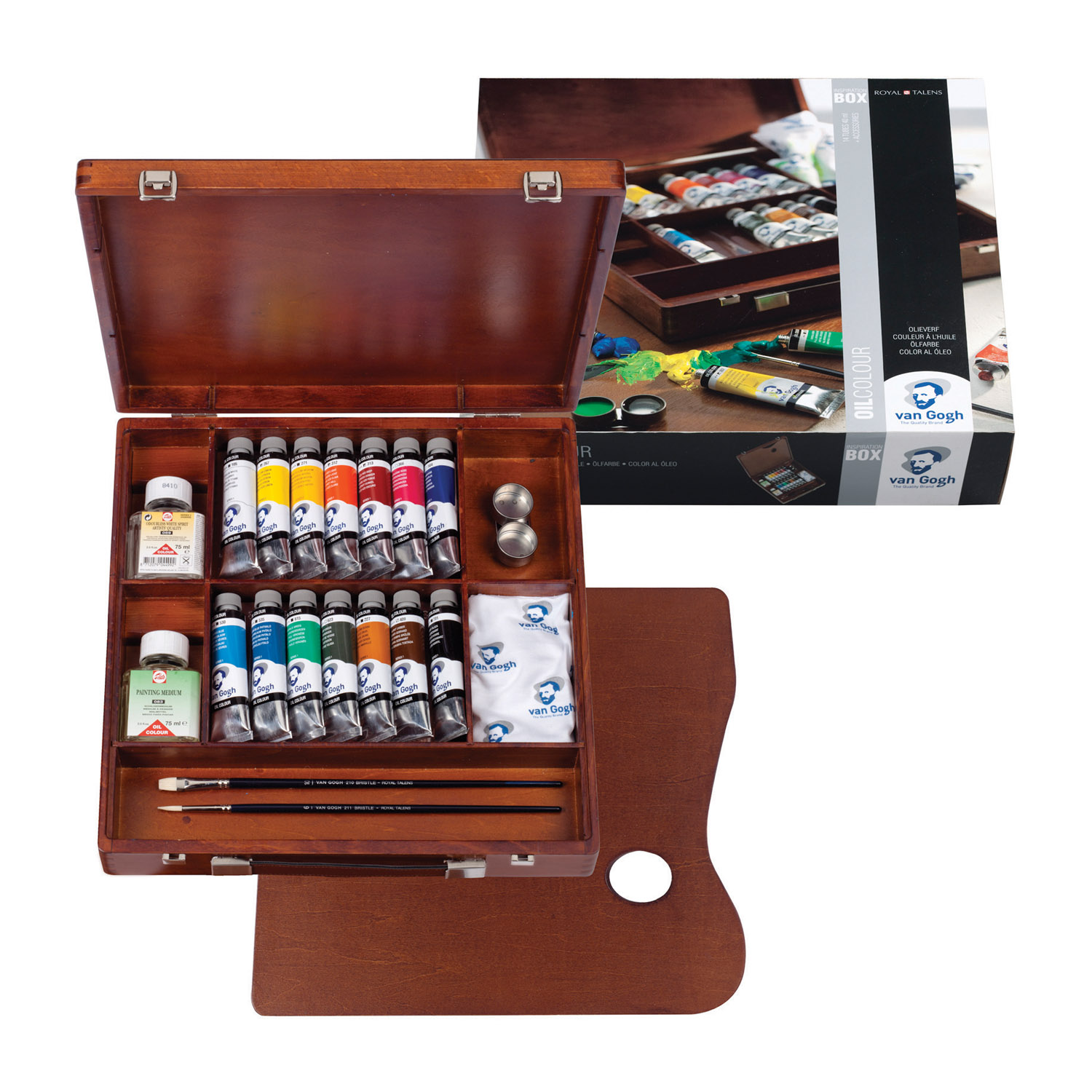ست حرفه ای رنگ روغن ونگوگ (23 تکه)