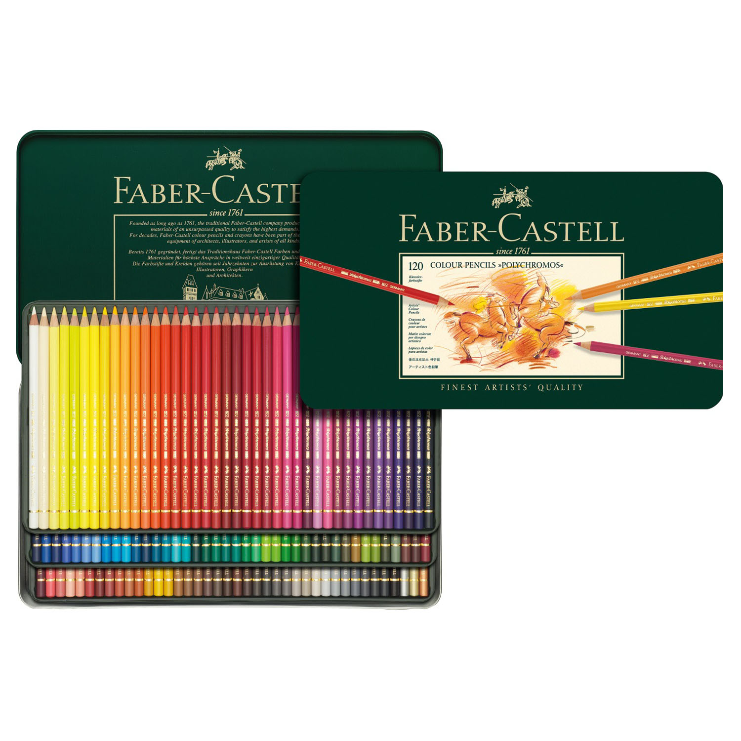 مداد رنگی پلی کروم فابرکاستل 120 رنگ