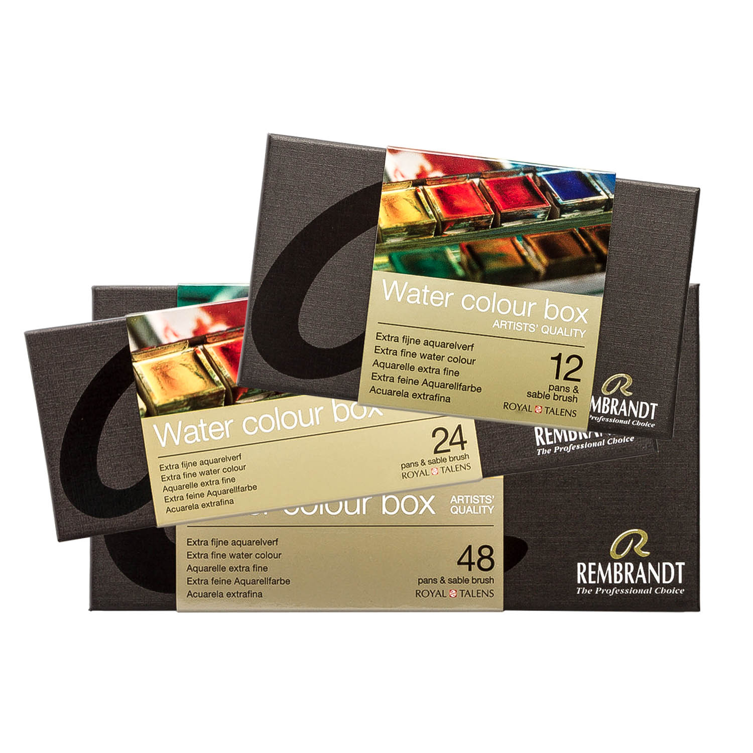 آبرنگ جعبه فلزی رامبرانت