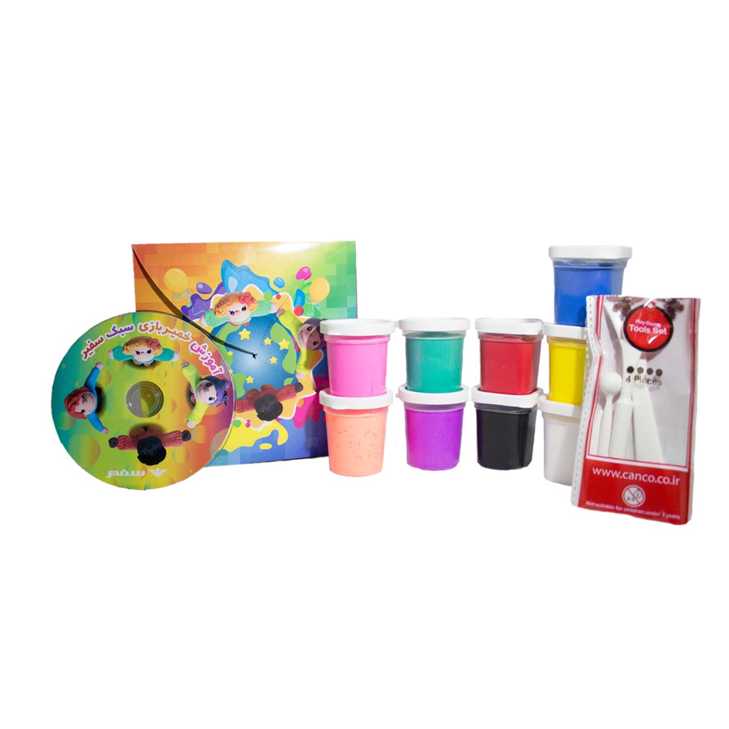 خمیر بازی سبک سفیر(9 رنگ)