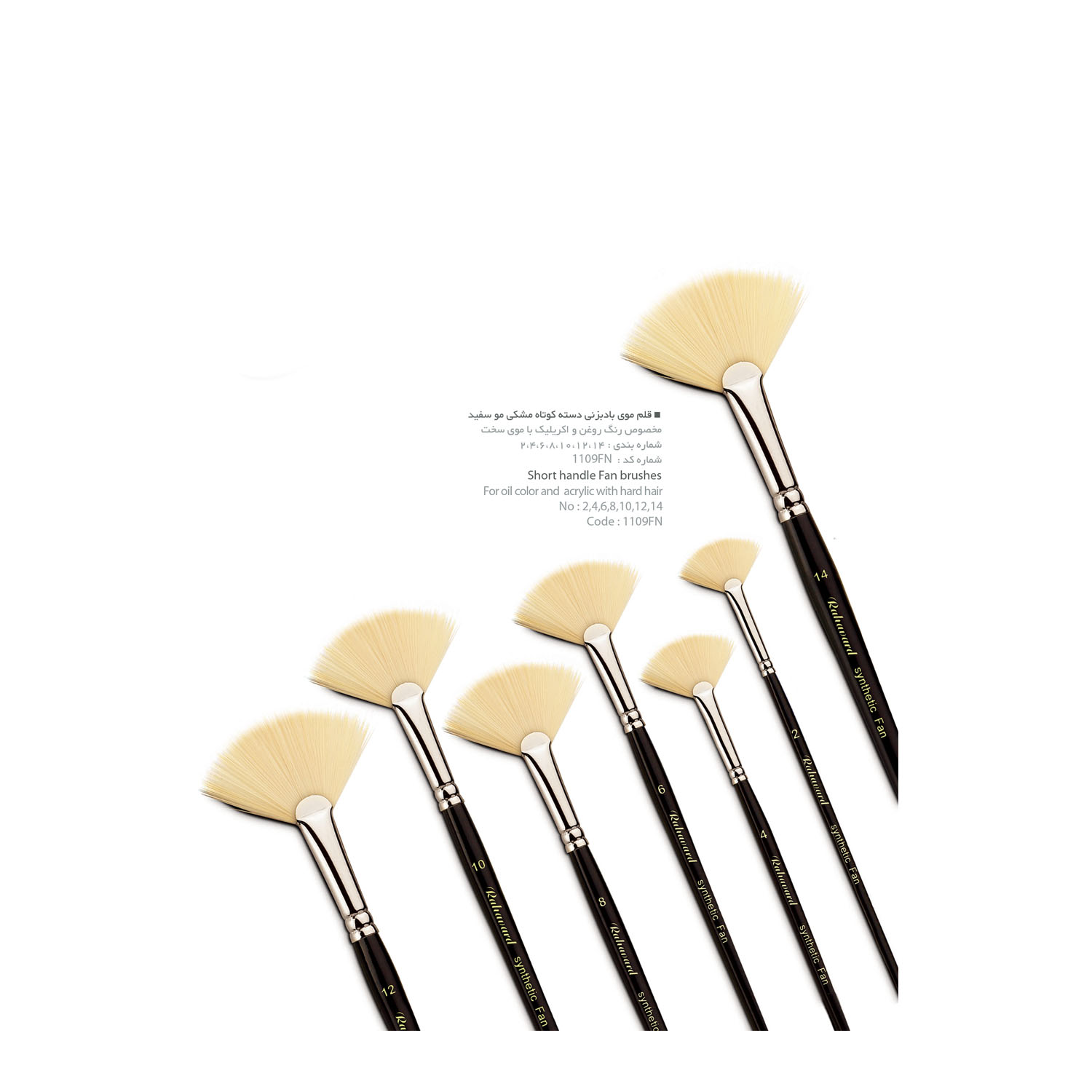 ست قلمو چتری ره آورد FN-1109(6 عددی)