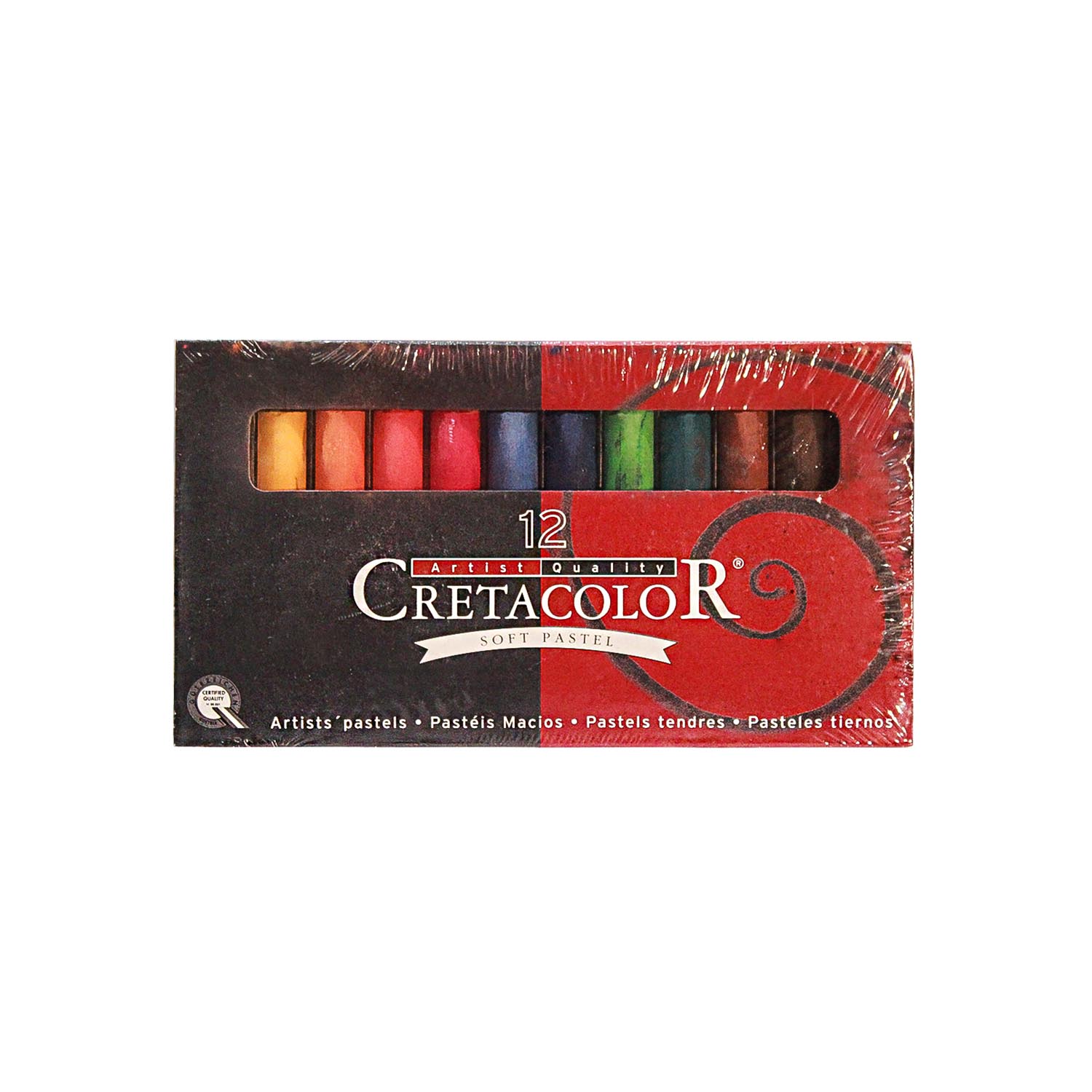 گچ پاستل نرم گرد کرتاکالر(12 رنگ)