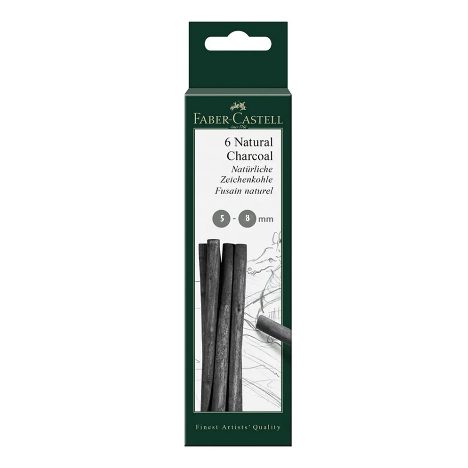 ذغال چوب طبیعی فابرکاستل(3 سایز)