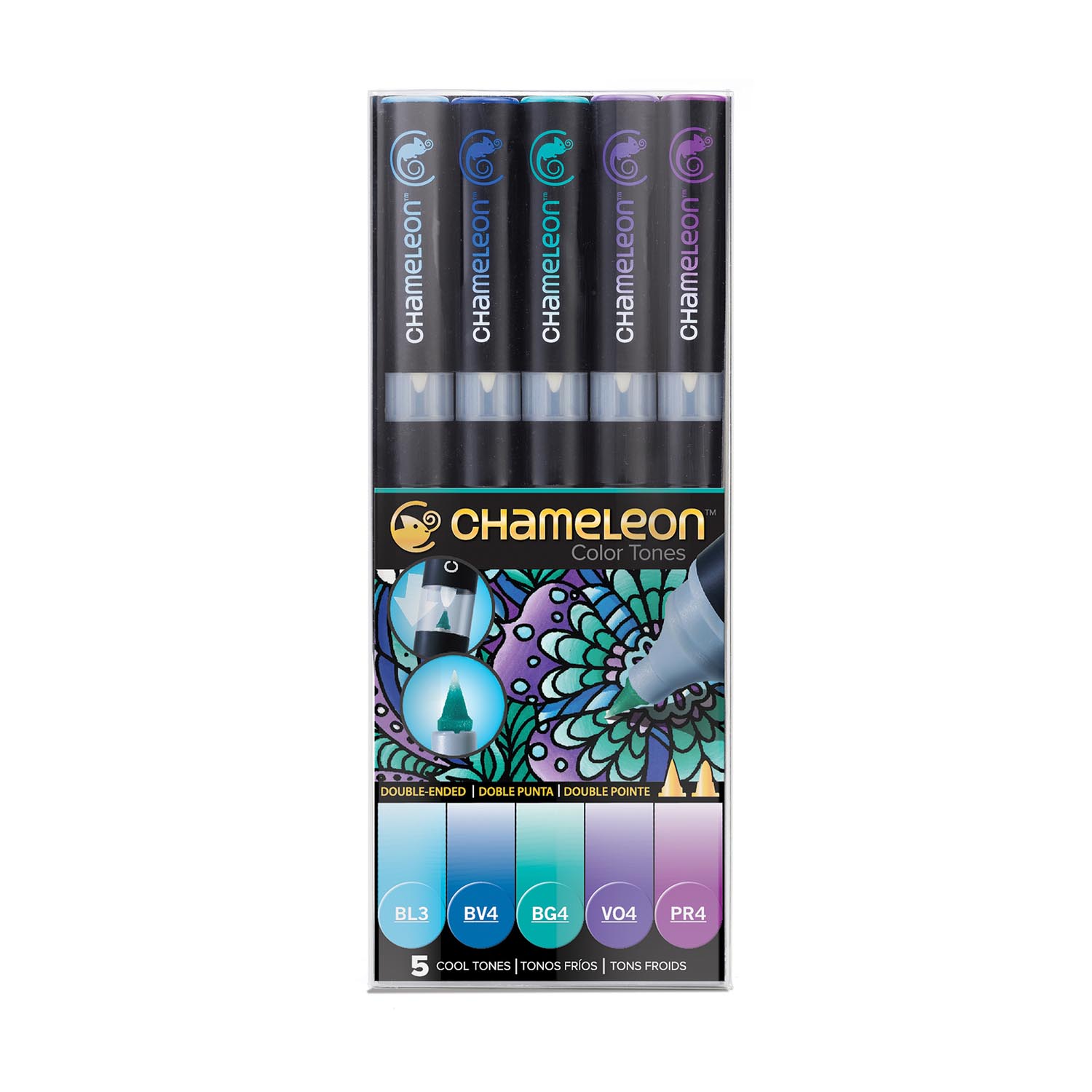 ست مارکر رنگ های سرد شملون