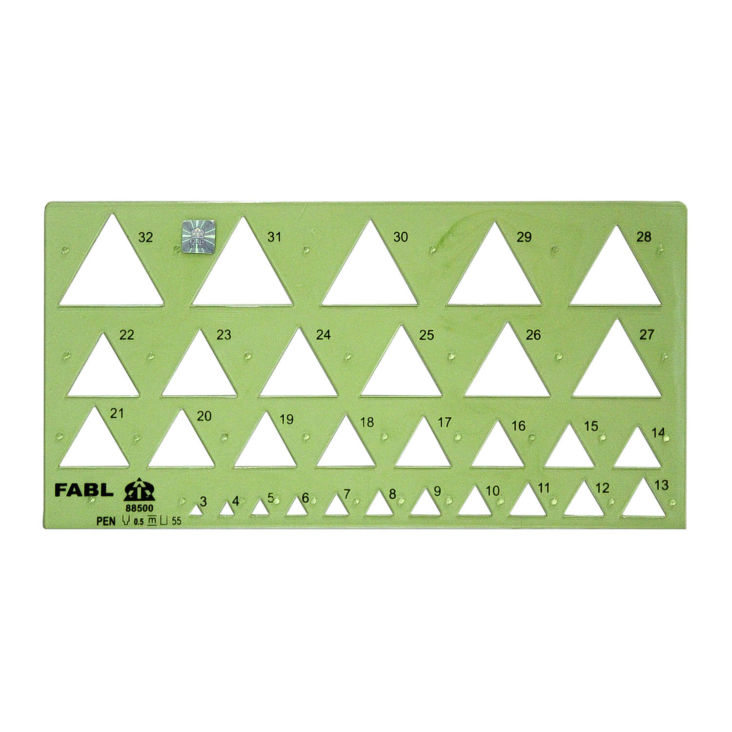 شابلون مثلث فابل