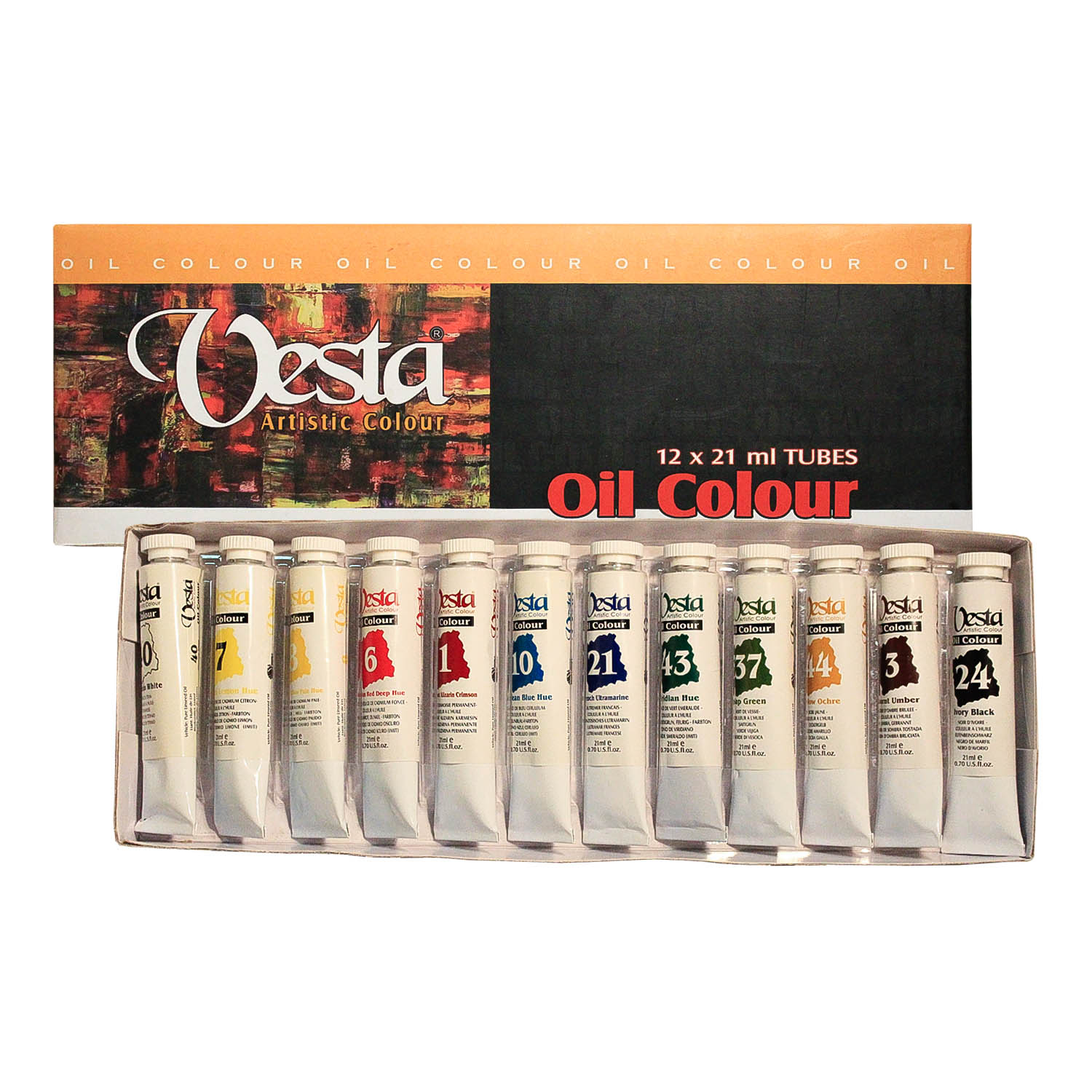 ست رنگ روغن وستا(12 رنگ)