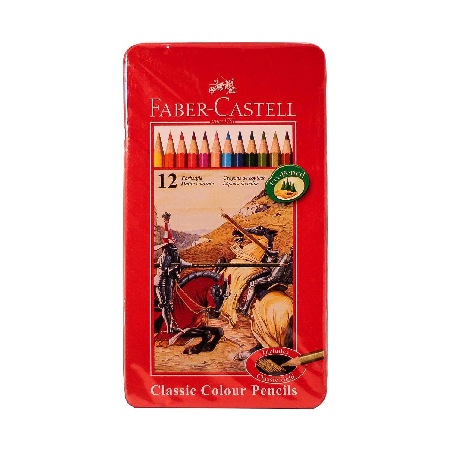 مداد رنگی کلاسیک فابرکاستل(جعبه فلزی)